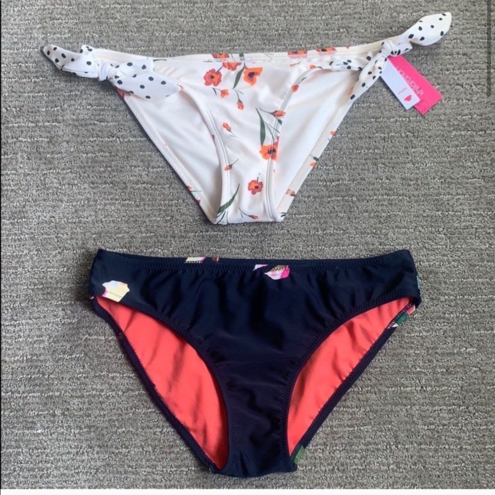 NWT S Adorbs floral bikini bottom +gift EC bottom! - Picture 7 of 8